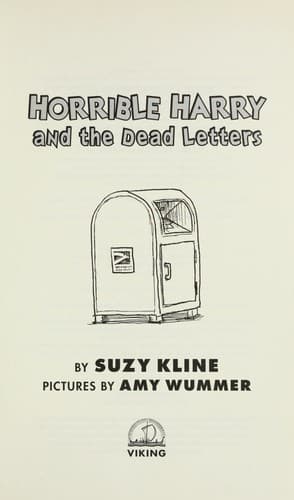Cover of Horrible Harry and the Dead Letters
