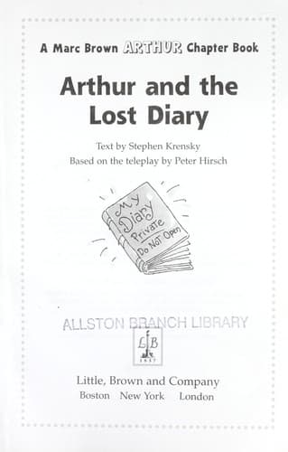 Cover of Arthur and the Lost Diary