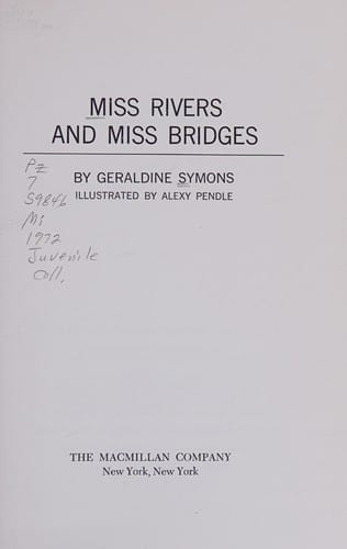 Cover of Miss Rivers and Miss Bridges