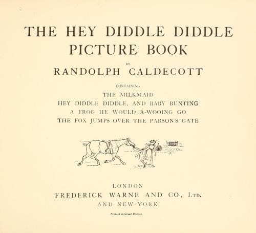 Cover of Hey Diddle Diddle