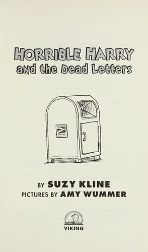 Cover of Horrible Harry and the Dead Letters