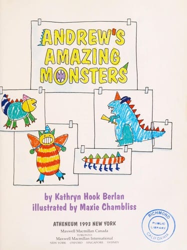 Cover of Andrew's Amazing Monsters