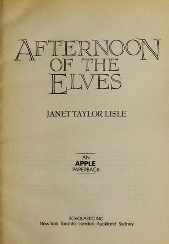 Cover of Afternoon of the Elves
