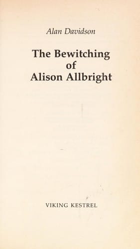 Cover of The Bewitching of Alison Allbright