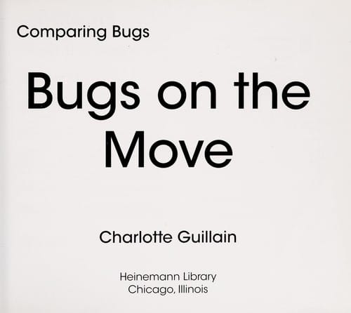 Cover of Bugs on the Move