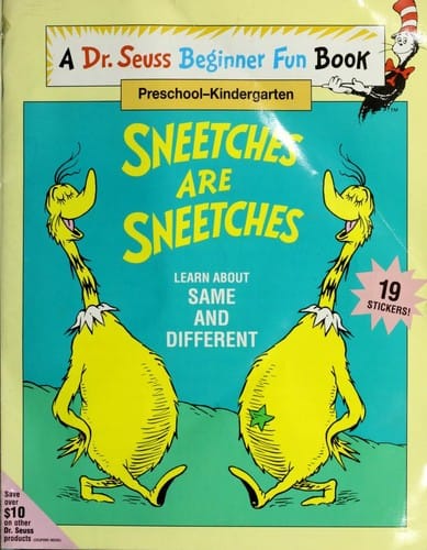 Cover of Sneetches are Sneetches Learn about Same and Different