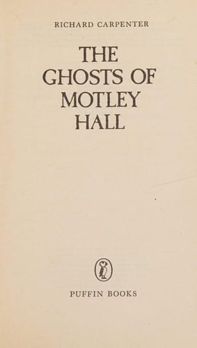 Cover of The Ghosts of Motley Hall