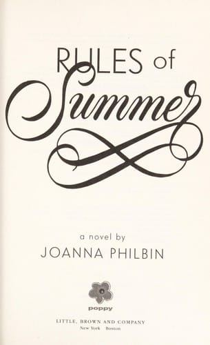Cover of Rules of Summer