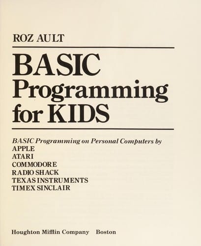 Cover of BASIC Programming for Kids