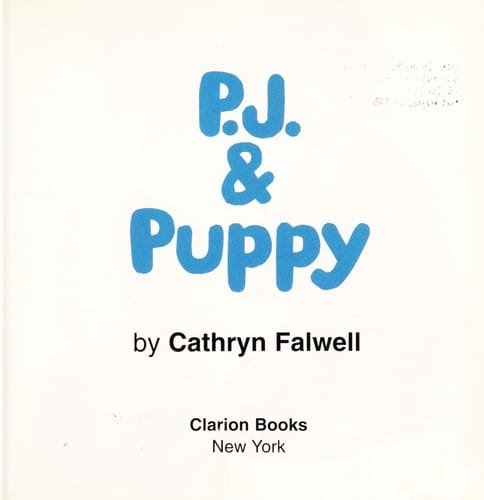 Cover of P.J. & Puppy