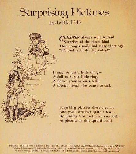 Cover of Surprising Pictures For Little Folk