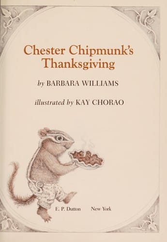 Cover of Chester Chipmunk's Thanksgiving