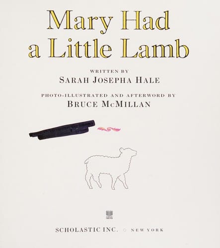 Cover of Mary Had a Little Lamb