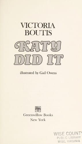 Cover of Katy Did it