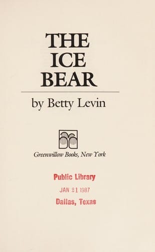 Cover of The Ice Bear