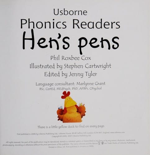 Cover of Hens Pens