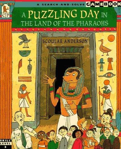 Cover of The Puzzling Day in the Land of the Pharaohs: A Search-and-Solve Gamebook