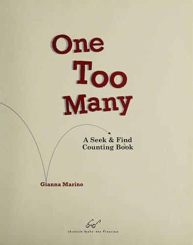 Cover of One Too Many: A Seek and Find Counting Book