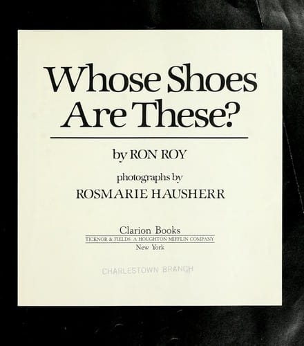 Cover of Whose Shoes are These?