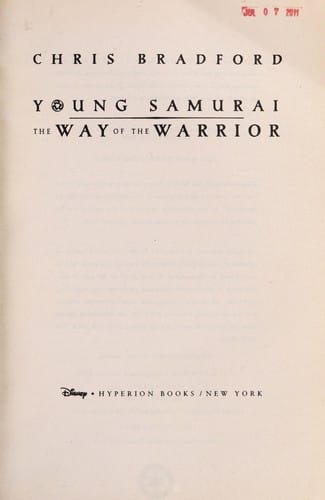 Cover of The Young Samurai: Way of the Warrior
