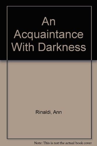 Cover of An Acquaintance With Darkness