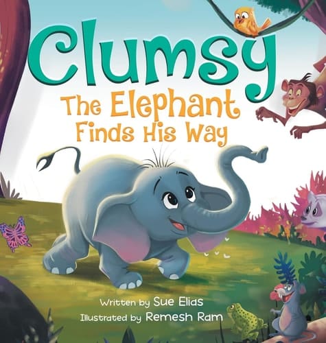 Cover of Clumsy the Elephant Finds His Way