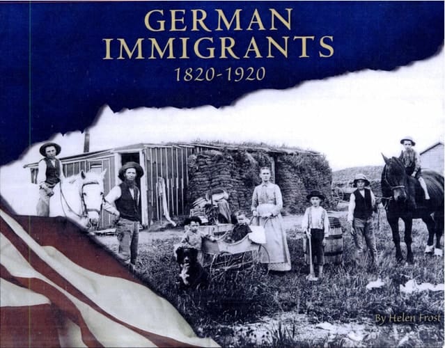 Cover of German Immigrants, 1820-1920
