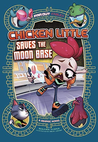 Cover of Chicken Little Saves the Moon Base