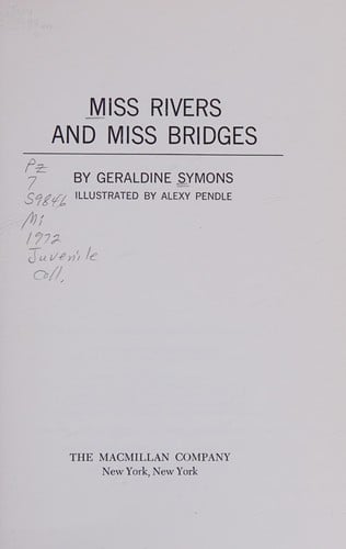 Cover of Miss Rivers and Miss Bridges