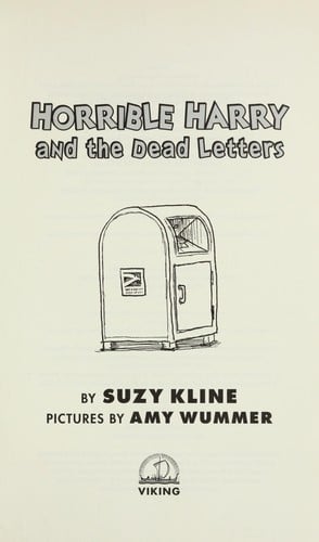Cover of Horrible Harry and the Dead Letters