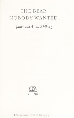 Cover of The Bear Nobody Wanted