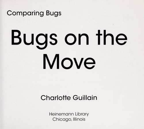 Cover of Bugs on the Move