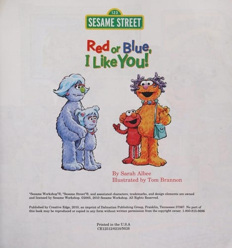Cover of Red Or Blue, I Like You!