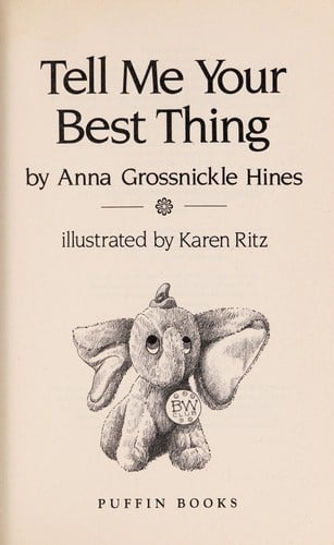 Cover of Tell Me Your Best Thing