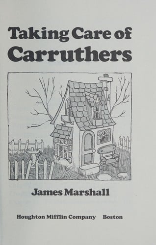 Cover of Taking Care of Carruthers