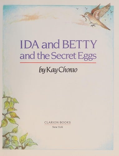 Cover of Ida and Betty and the Secret Eggs