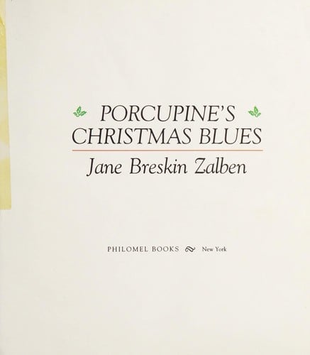 Cover of Porcupine's Christmas Blues