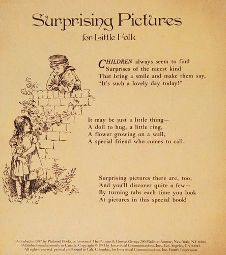 Cover of Surprising Pictures For Little Folk