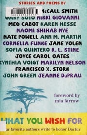 Cover of What You Wish for Stories and Poems for Darfur