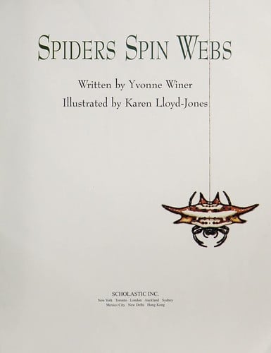 Cover of Spiders Spin Webs