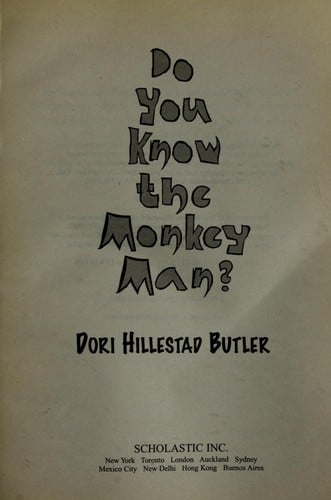 Cover of Do You Know the Monkey Man?