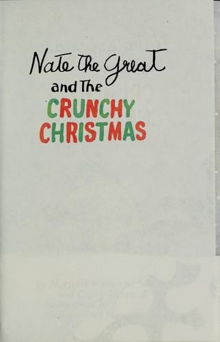 Cover of Nate the Great and the Crunchy Christmas