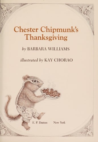 Cover of Chester Chipmunk's Thanksgiving