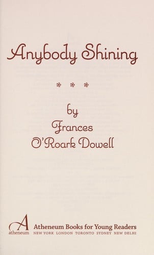 Cover of Anybody Shining