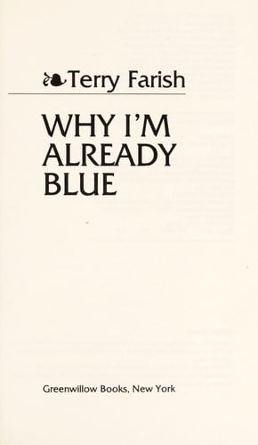 Cover of Why I'm Already Blue