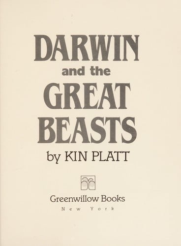 Cover of Darwin and the Great Beasts