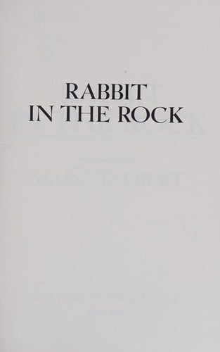 Cover of Rabbit in the Rock