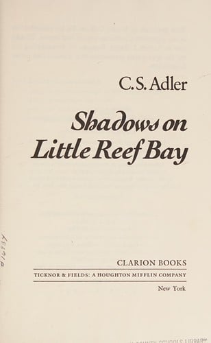 Cover of Shadows on Little Reef Bay
