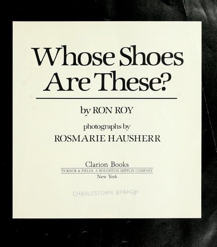 Cover of Whose Shoes are These?