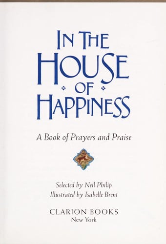 Cover of In the House of Happiness A Book of Prayers and Praise